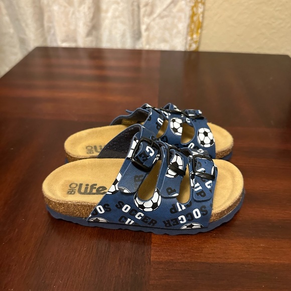 Bio life Other - Bio life Blue Soccer Kids faux leather Sandals Size 27(10-10.5kids)